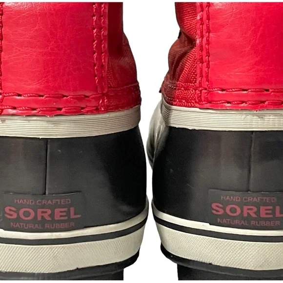 Sorel Red and Black Winter Boots - Picture 3 of 9
